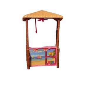 Barbie Pink Tiki Hut Playset By Mattel 2016 Beach-Themed Fun For Kids